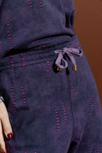 Purple Distressed Lounge Pant