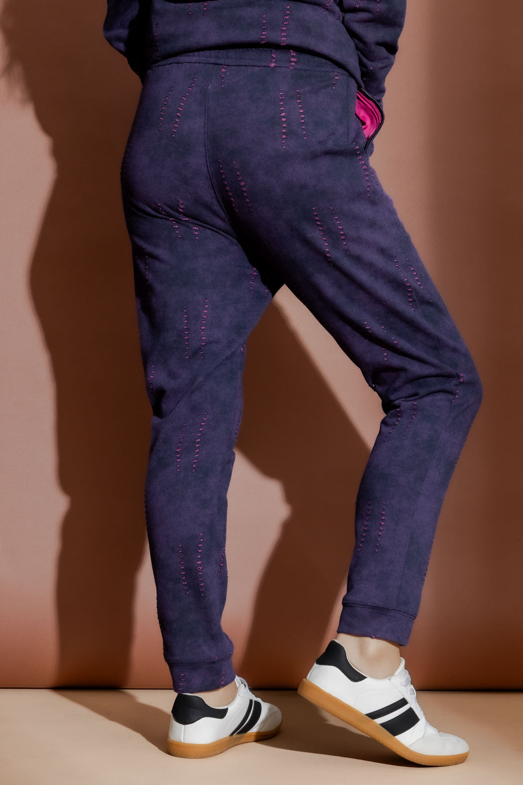 Purple Distressed Lounge Pant