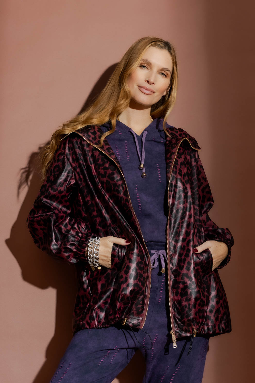 Burgundy Animal Raincoat Burgundy S