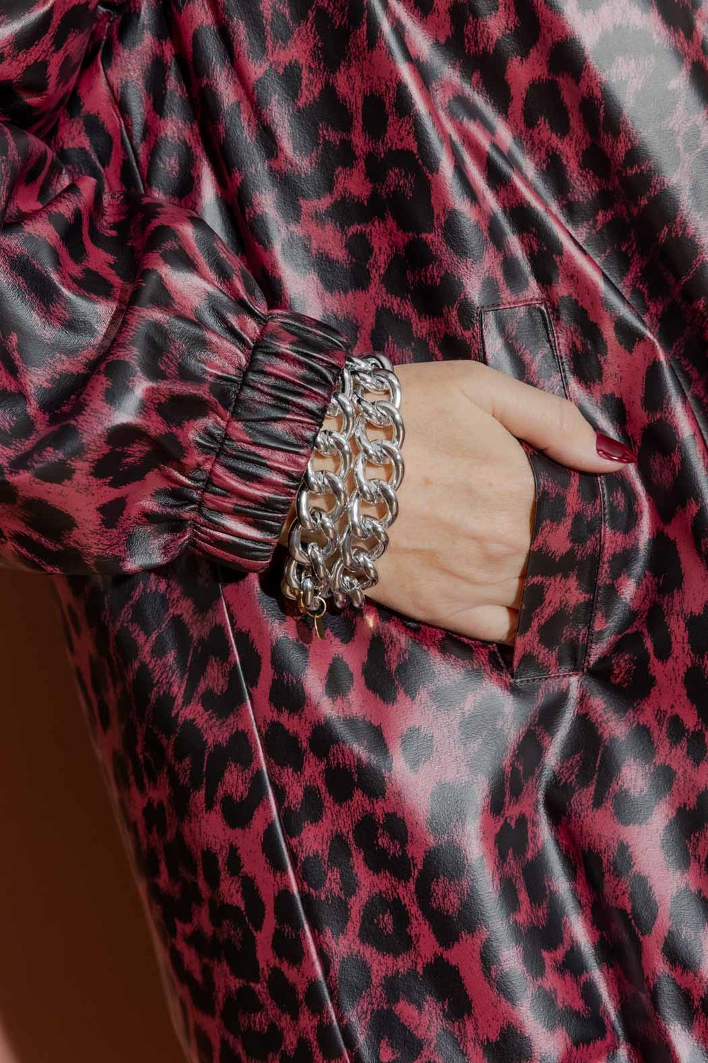 Burgundy Animal Raincoat Burgundy S