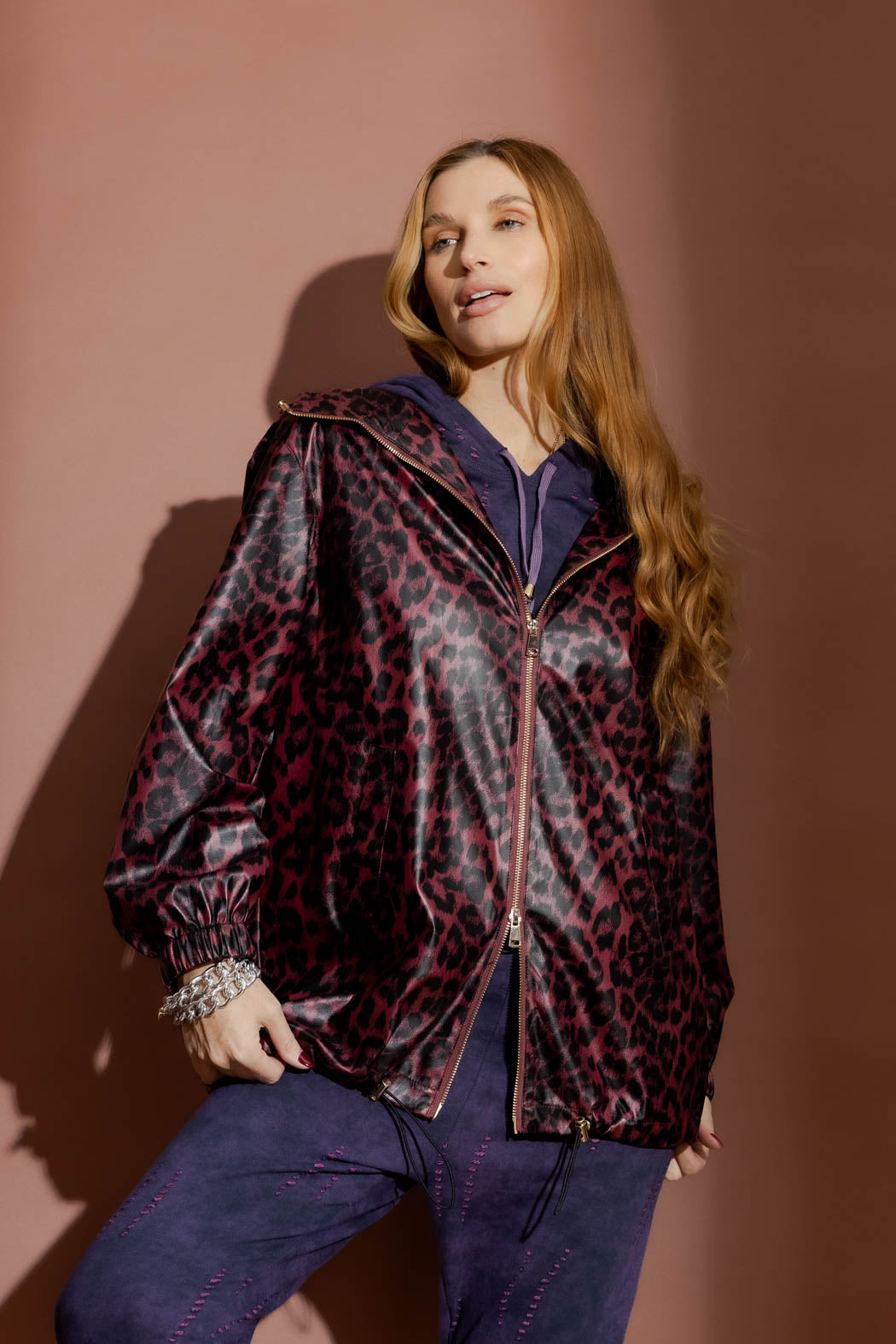 Burgundy Animal Raincoat Burgundy S