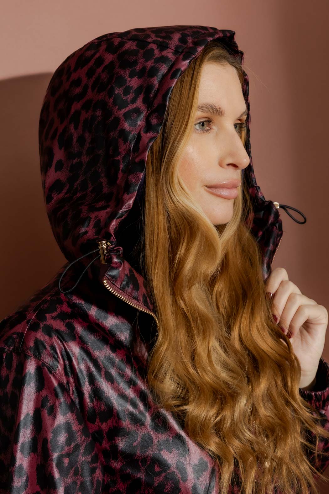 Burgundy Animal Raincoat Burgundy S