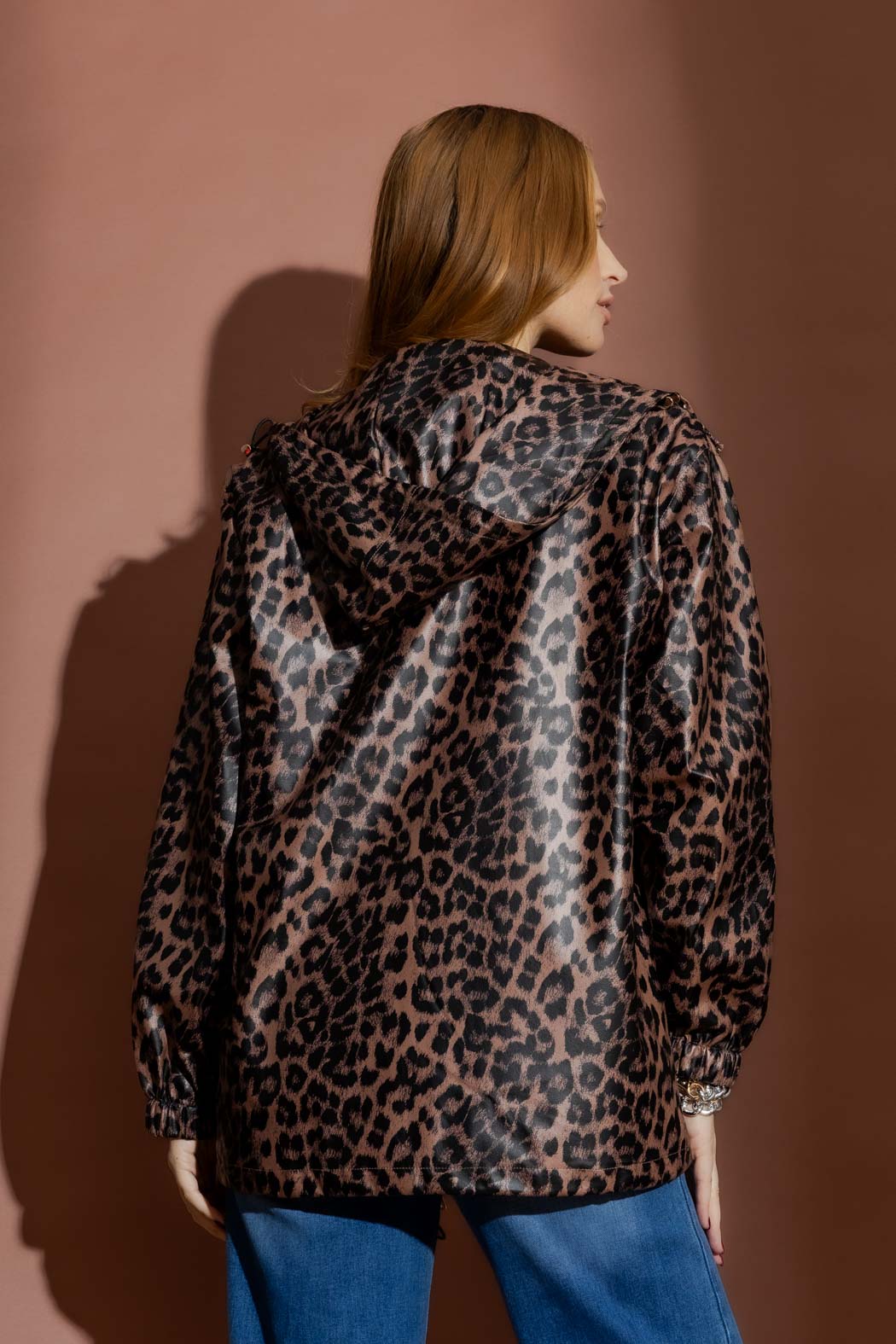 Taupe Animal Raincoat Taupe S