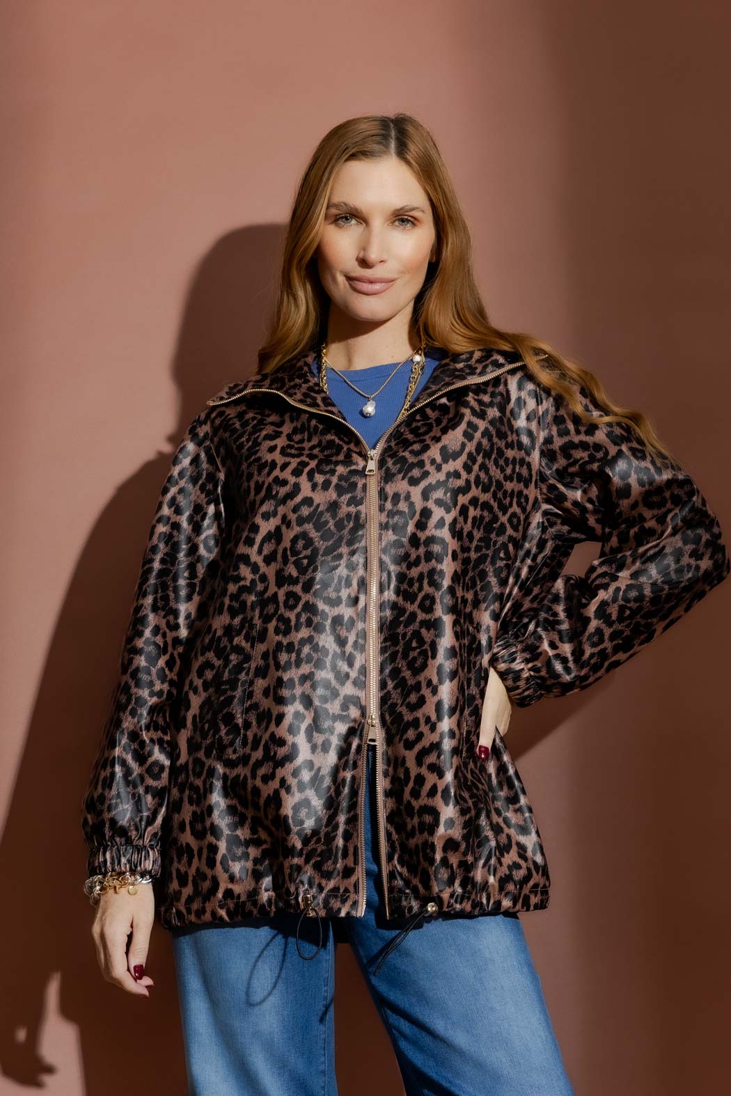 Taupe Animal Raincoat Taupe S