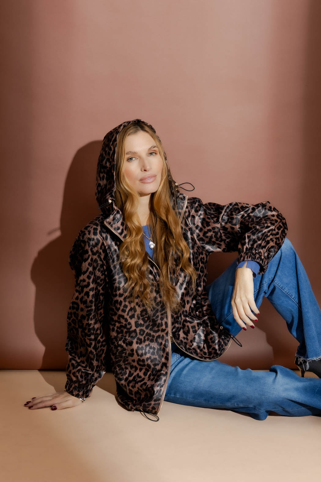 Taupe Animal Raincoat Taupe S