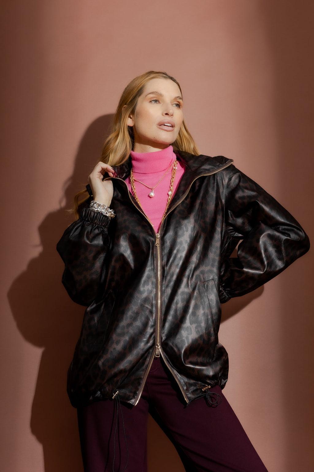 Brown Animal Raincoat Brown S