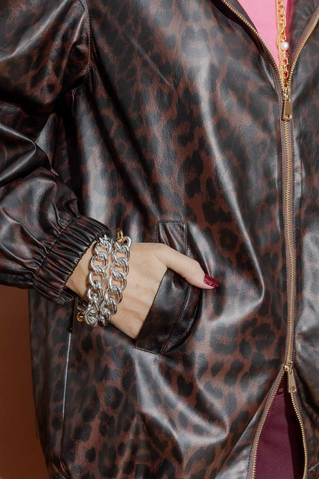 Brown Animal Raincoat Brown S