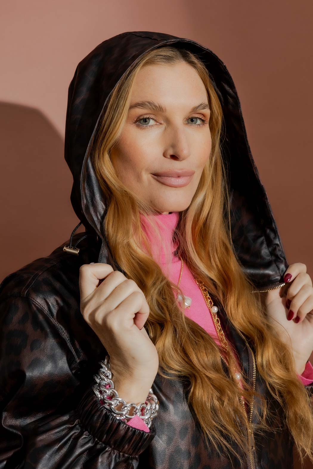 Brown Animal Raincoat Brown S
