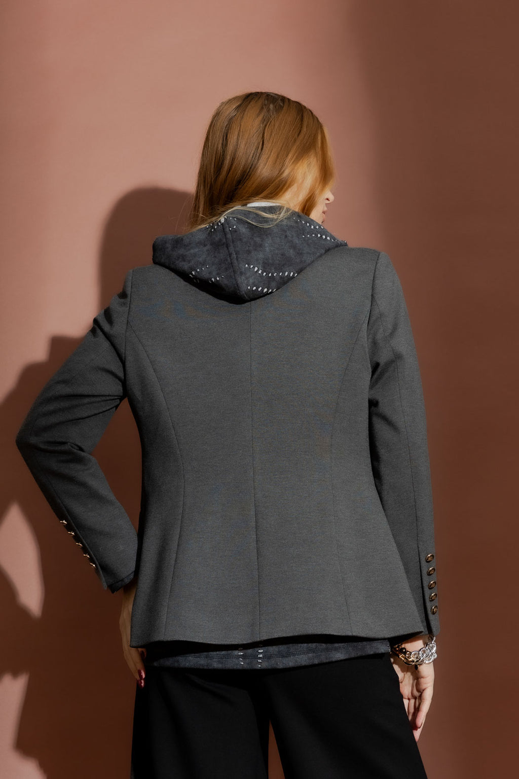 Charcoal Ponte Sisca Blazer