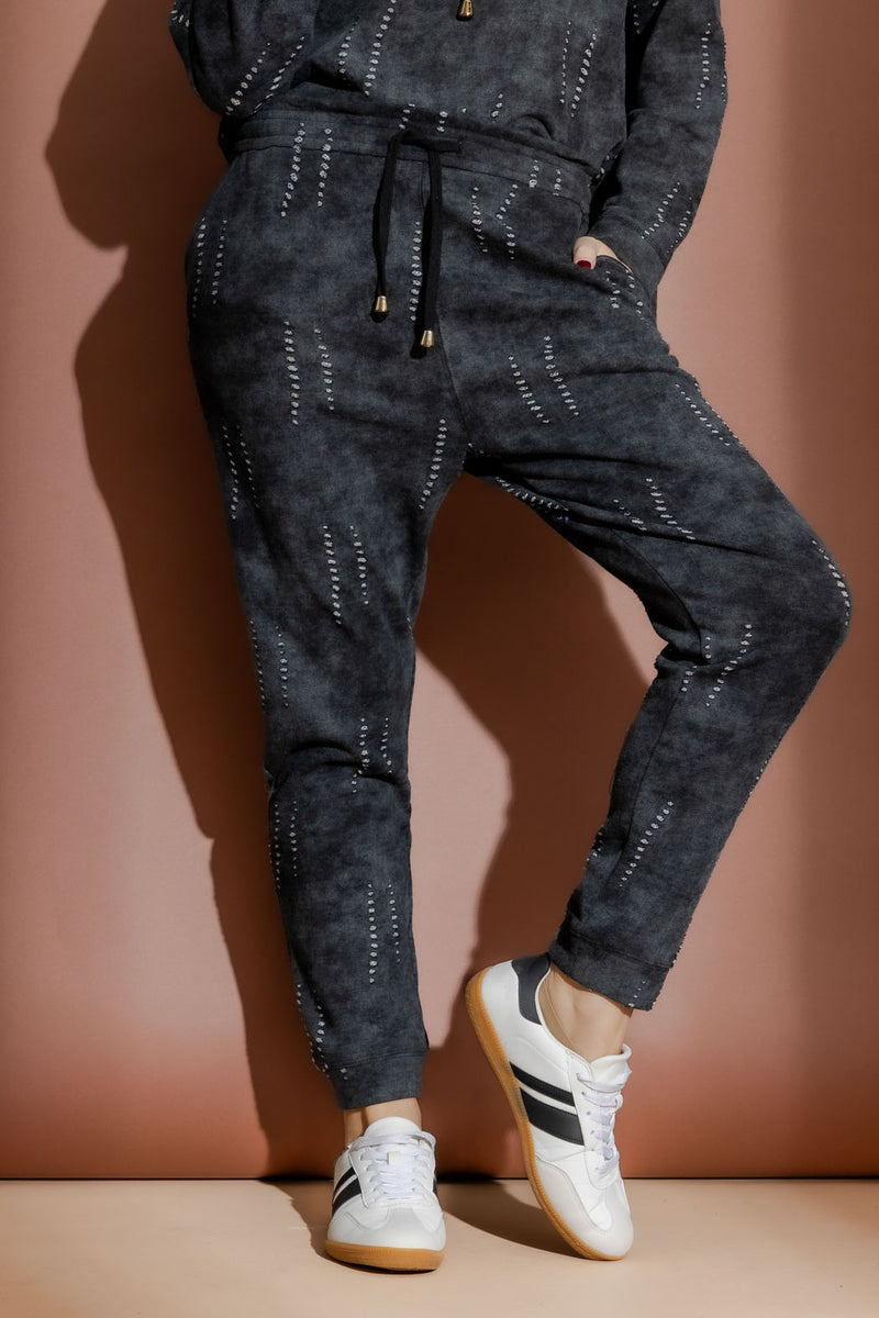 Grey Distressed Lounge Pant