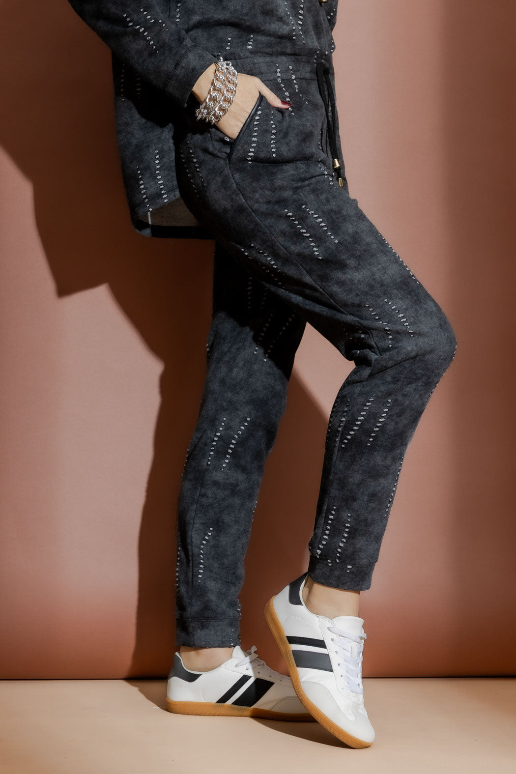 Grey Distressed Lounge Pant