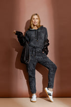 Grey Distressed Lounge Pant