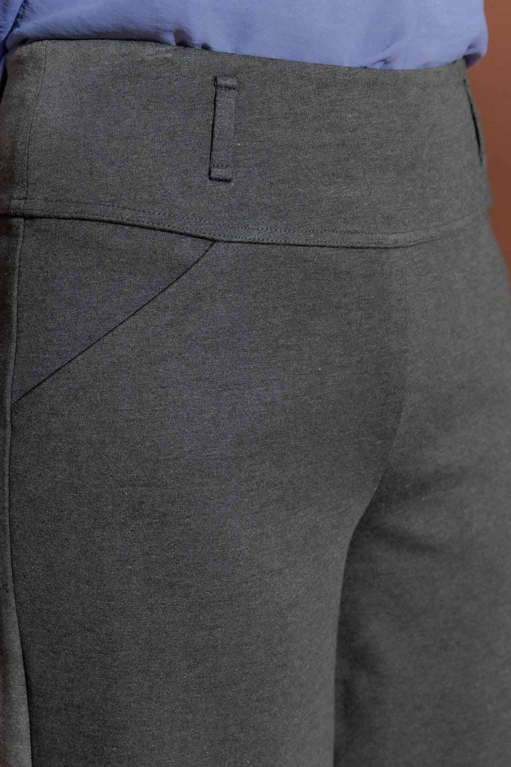 Charcoal Ponte Jet Culotte