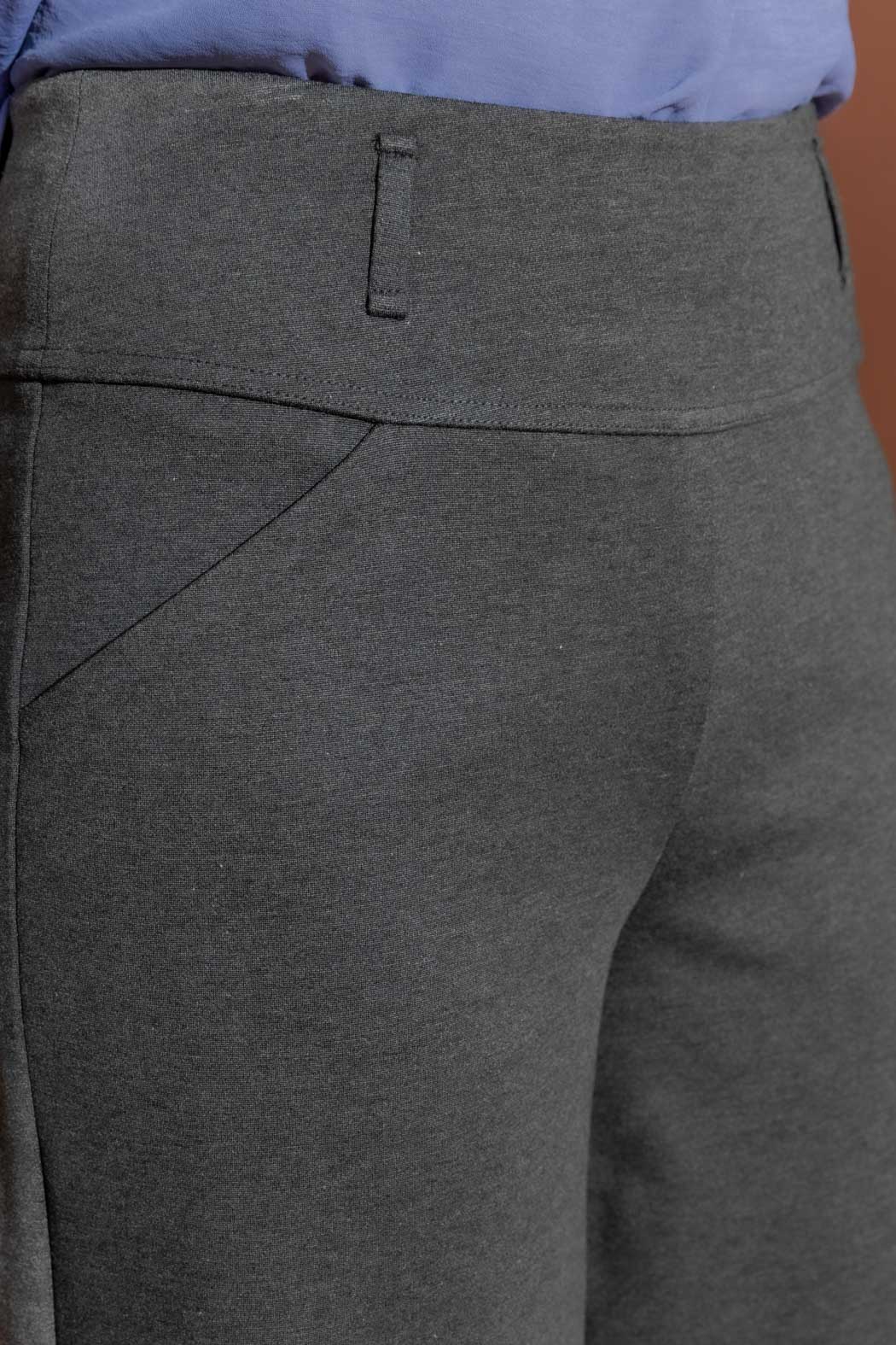 Charcoal Ponte Jet Culotte