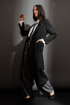 Black Sorrento Trench Coat