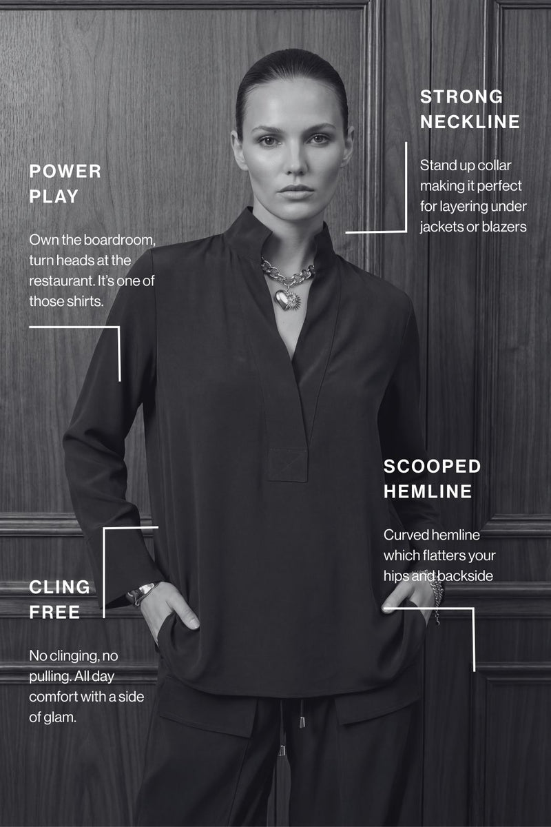 Cobalt Glow Milan Blogger Shirt