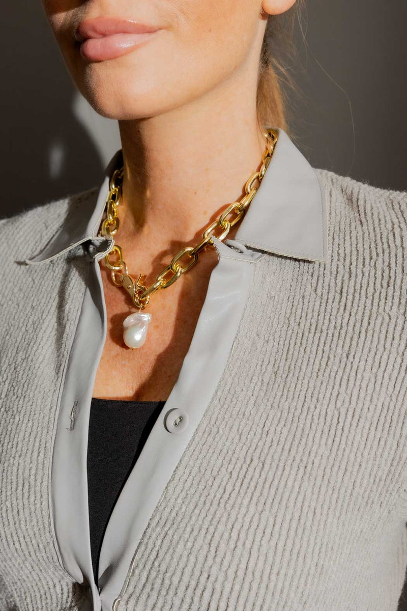 Silver Luxe Rib V Cardigan
