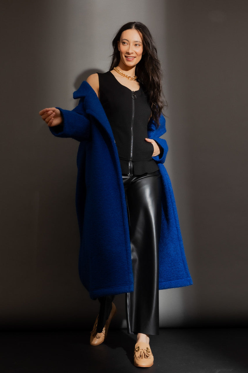 Cobalt Cocoon Coat