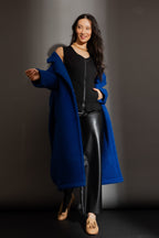 Cobalt Cocoon Coat