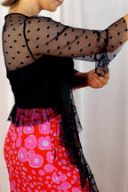 Spot Mesh Flounce Jacket