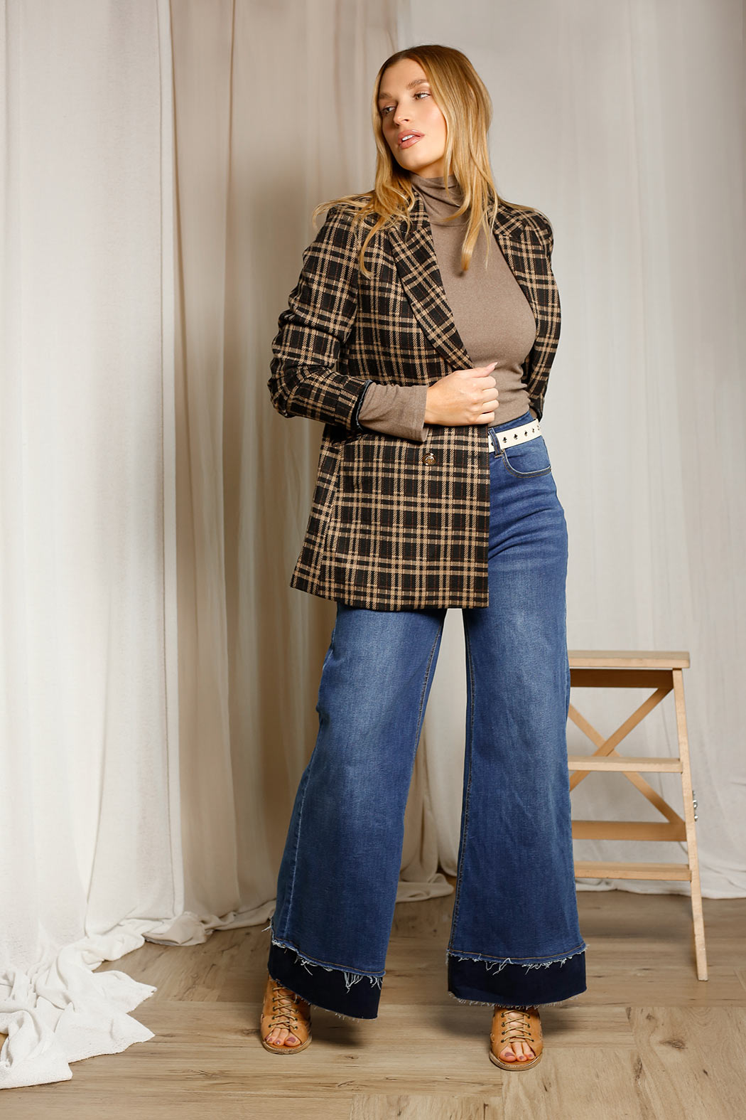 Mid Denim Wide Leg Jean - FINAL SALE