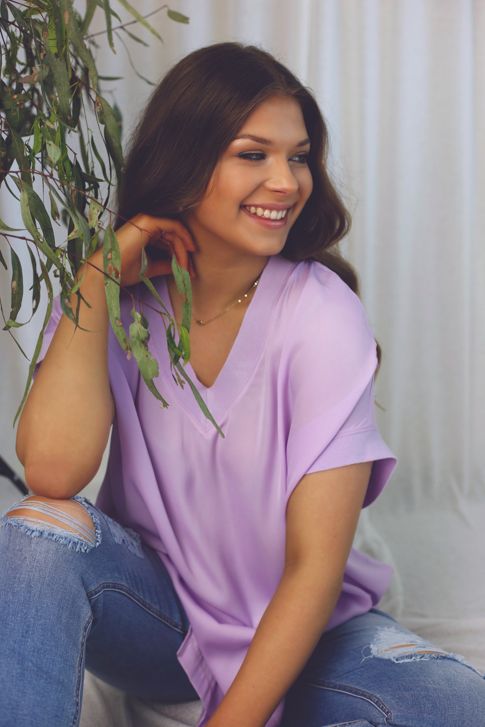Lilac Seta Silky Vest - SALE