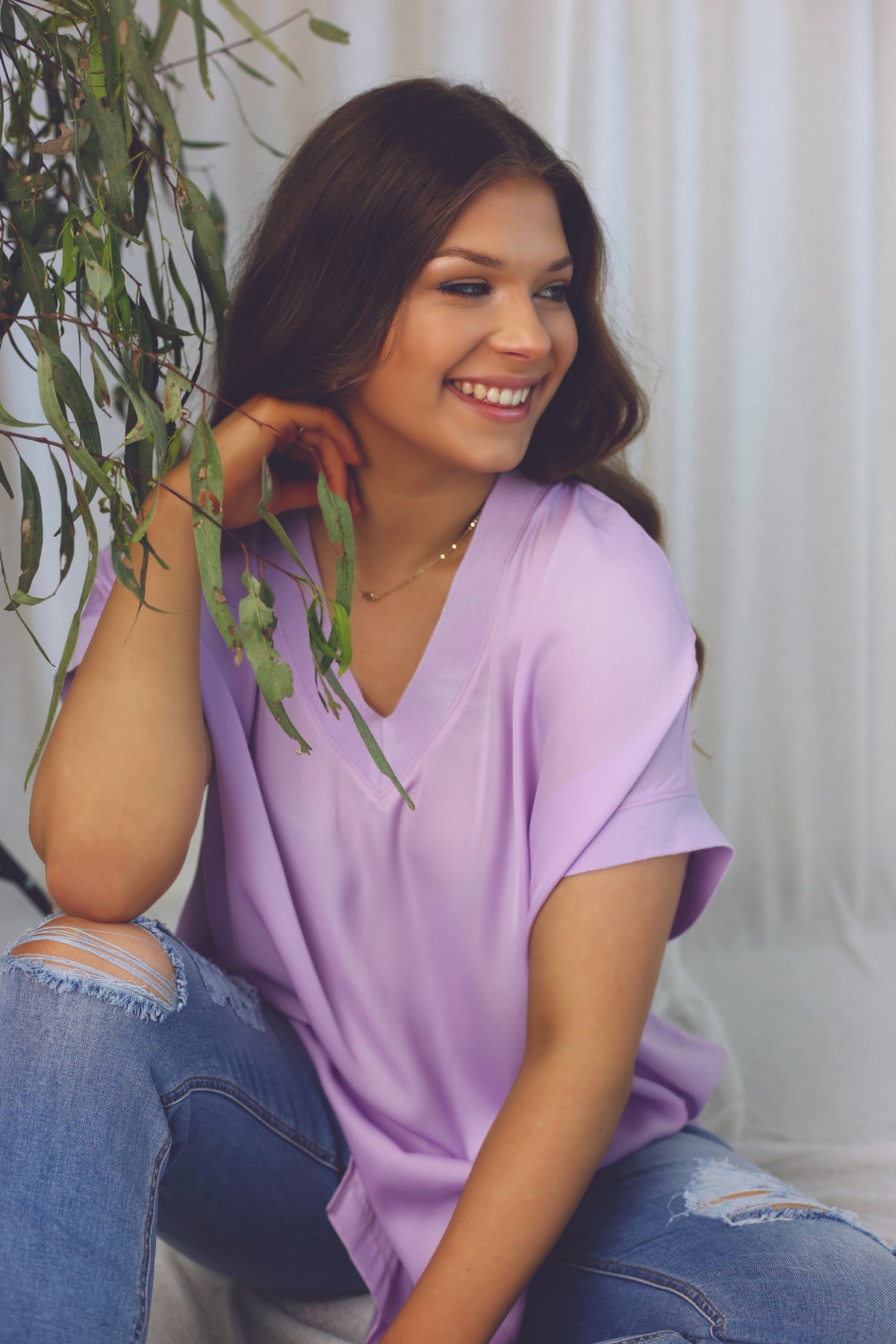 Lilac Seta Silky Vest - SALE