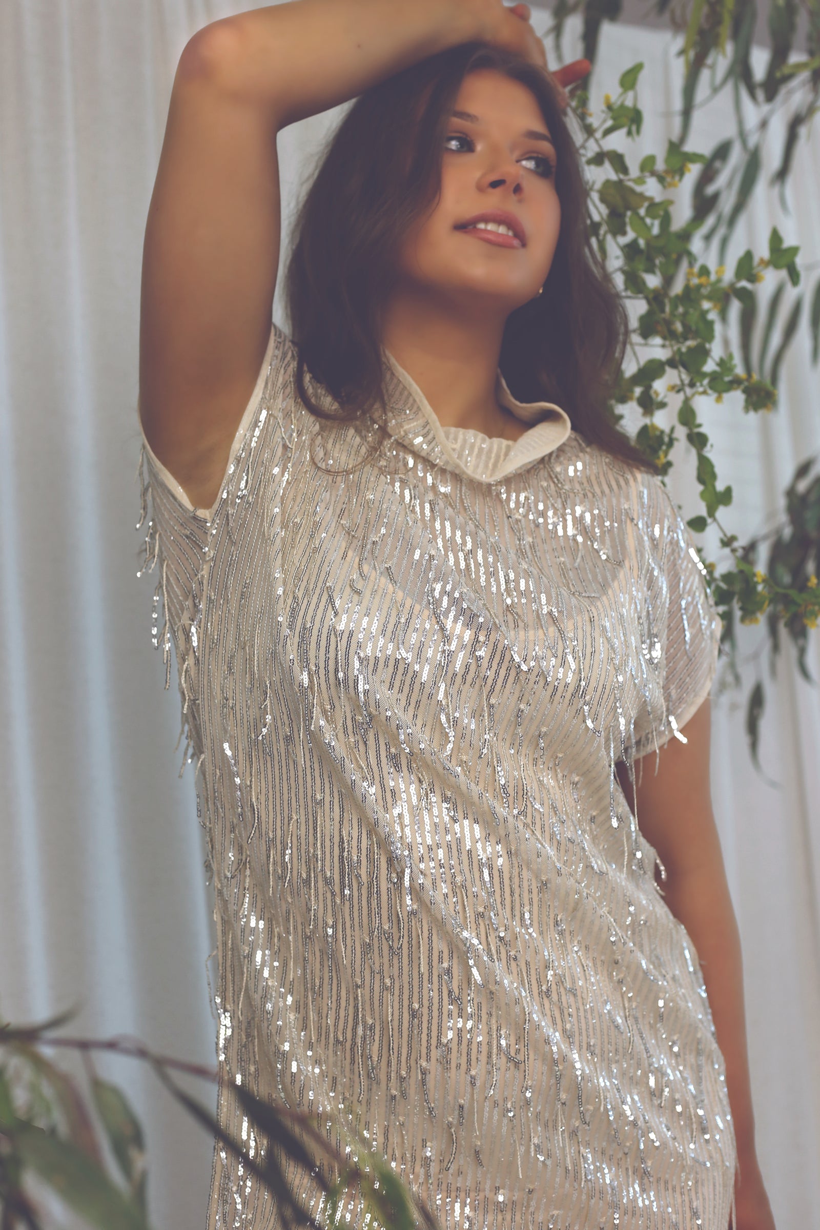 Ivory Allure Sequin Dress - SALE