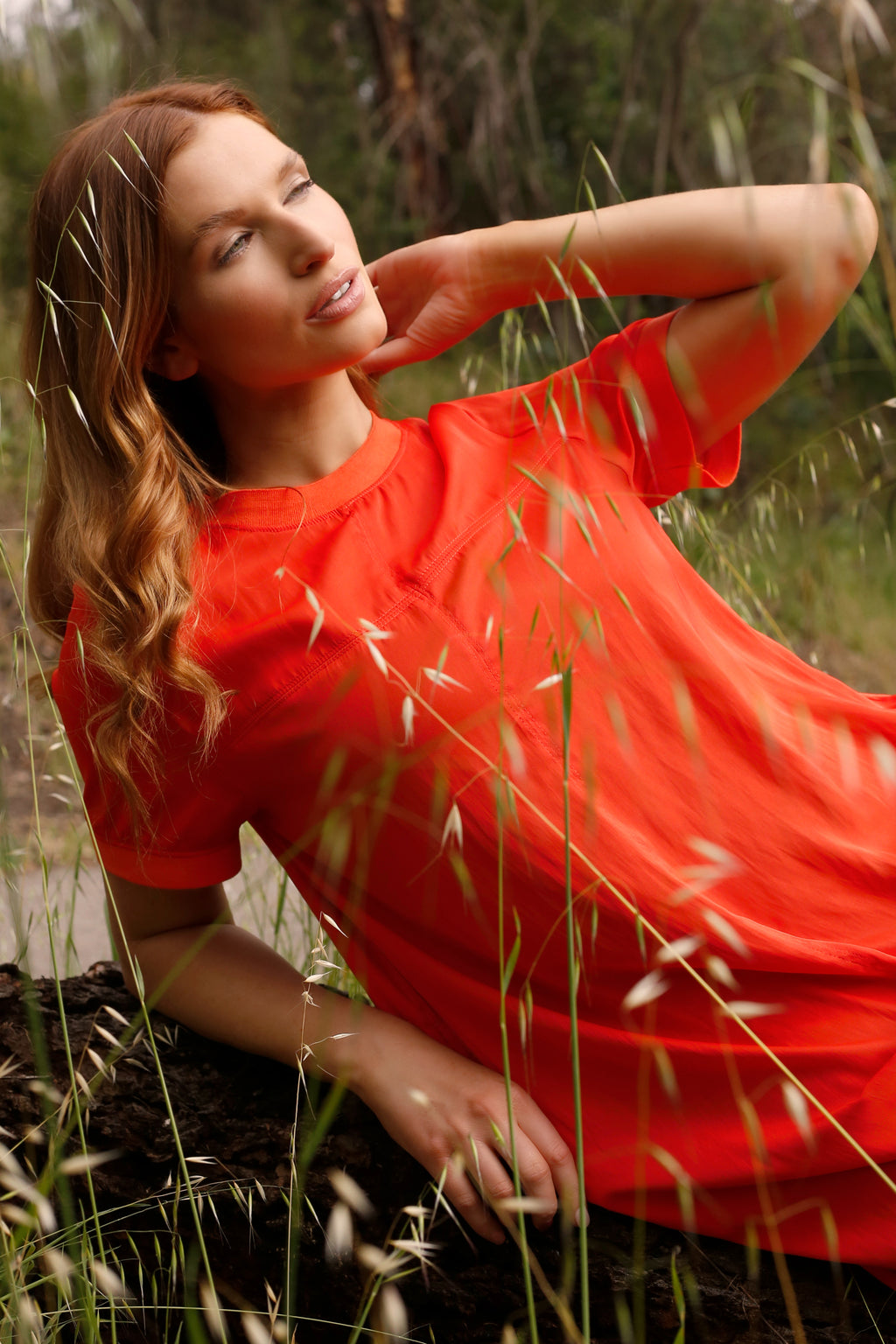 Orange Seta Tee Dress - FINAL SALE