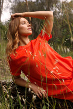 Orange Seta Tee Dress - FINAL SALE