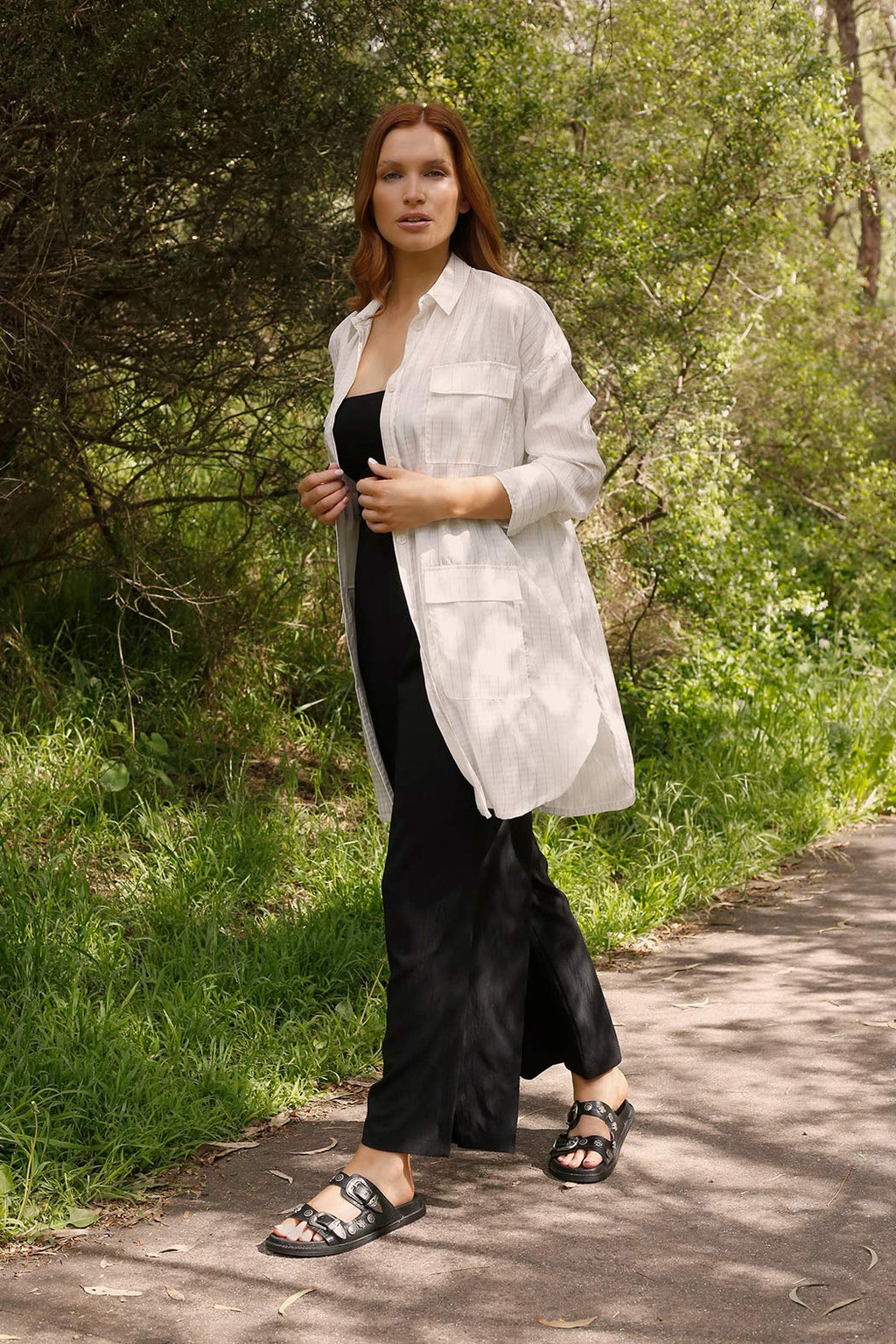 White Lurex Summer Shacket - SALE