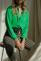 Green Soft Touch Asana Shirt - SALE