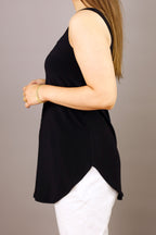 Black Jersey Layer Cami