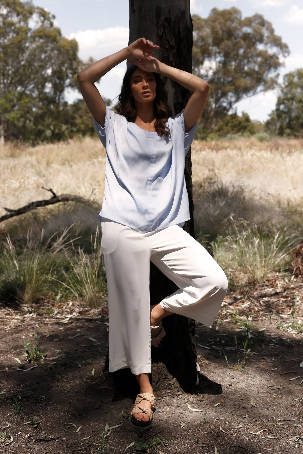 Pale Blue Seta Easy Tee - SALE
