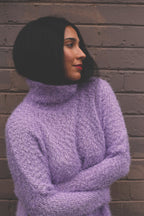 Lilac Fluffy Hi-Lo Jumper - FINAL SALE