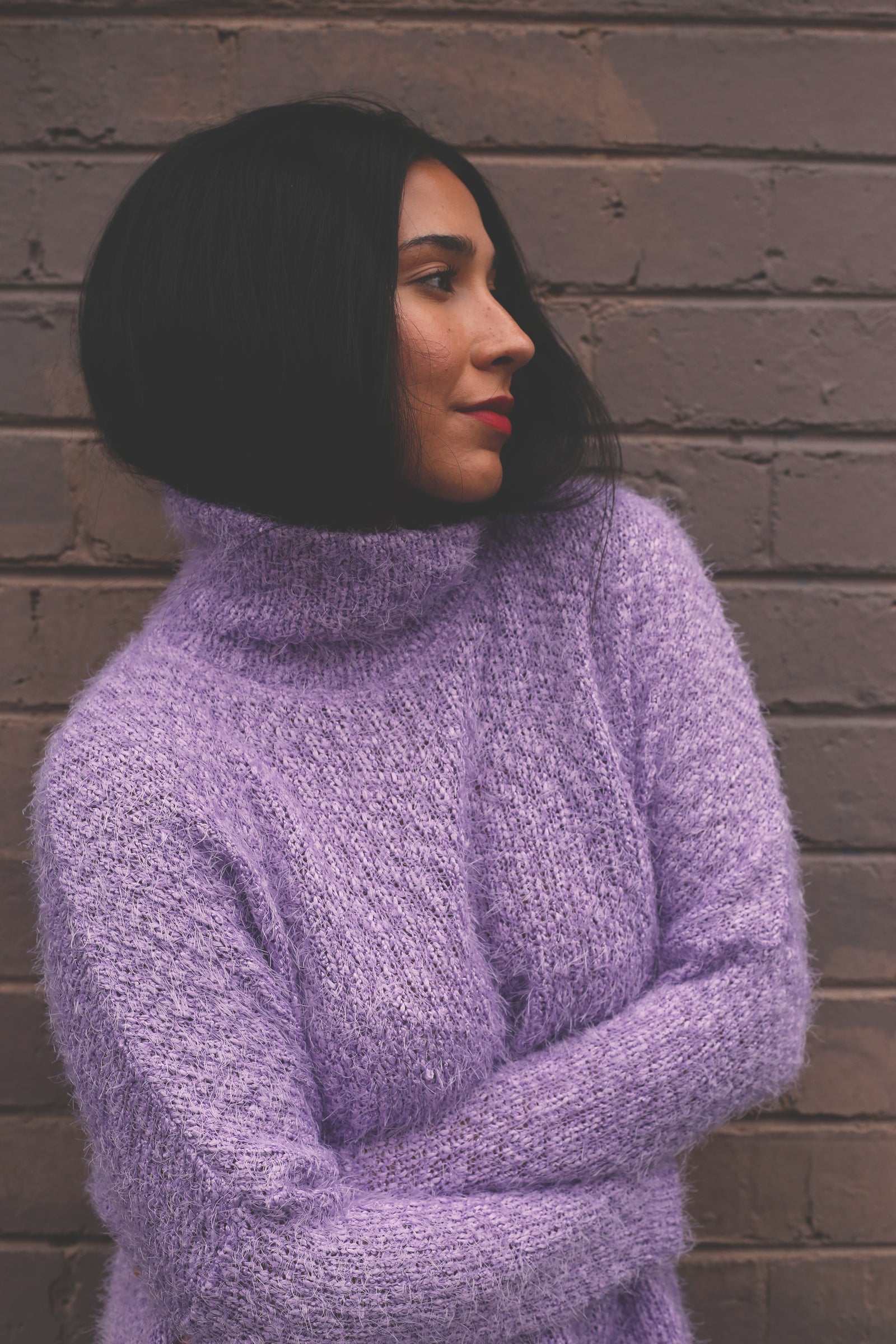 Lilac Fluffy Hi-Lo Jumper - FINAL SALE