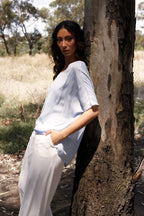 Pale Blue Seta Easy Tee - SALE