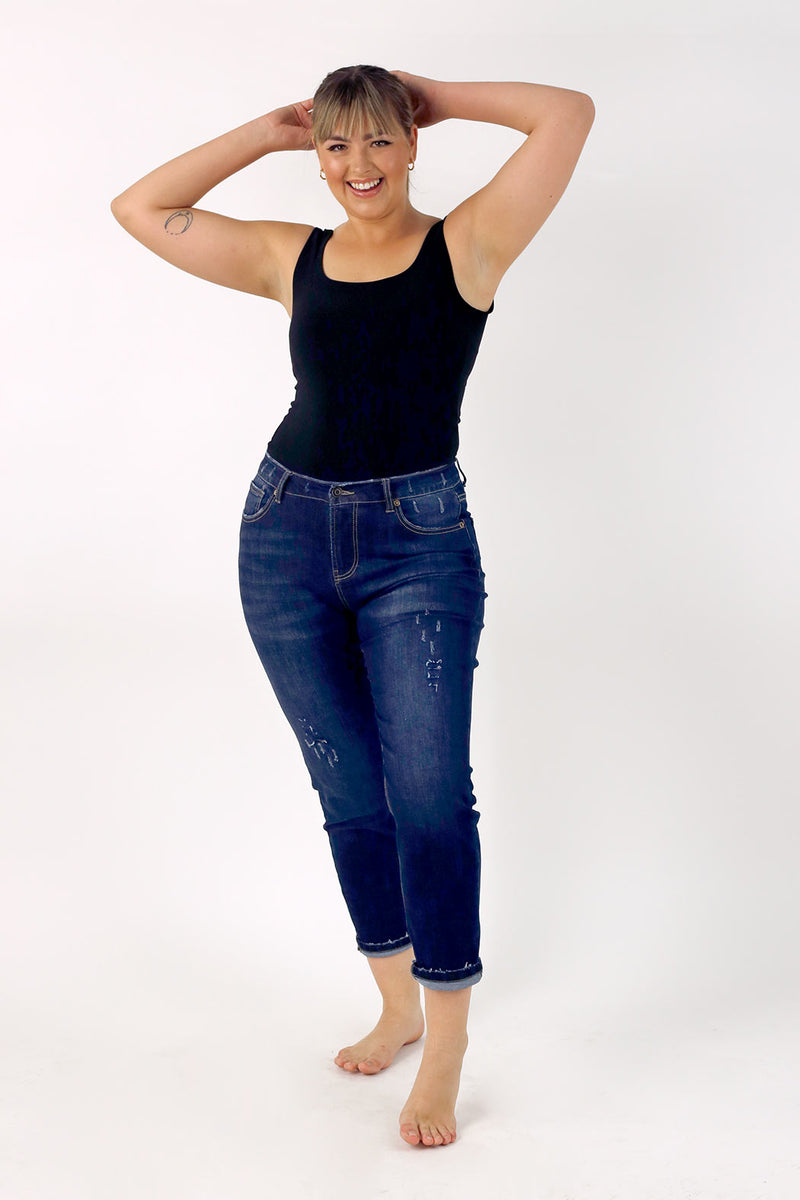 Dark Denim Asha Straight Jean - FINAL SALE