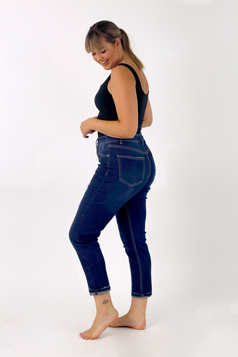 Dark Denim Asha Straight Jean - FINAL SALE