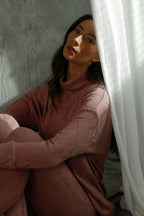 Rose Textured Valentina Jumper- FINAL SALE