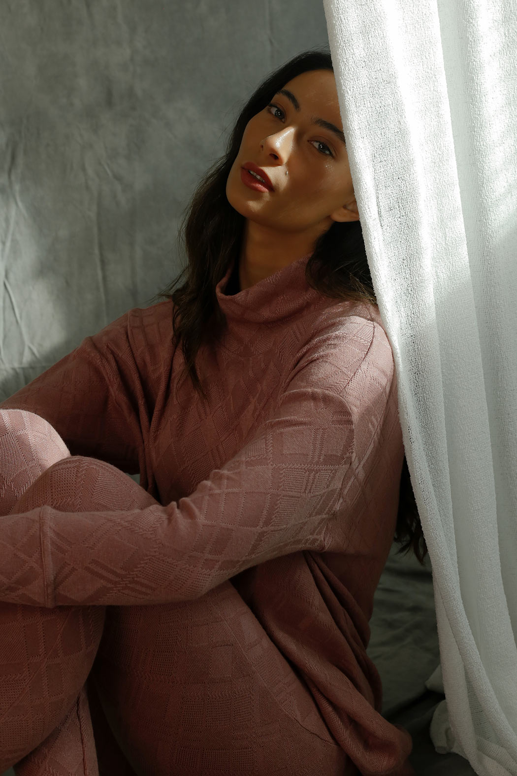 Rose Textured Valentina Jumper- FINAL SALE