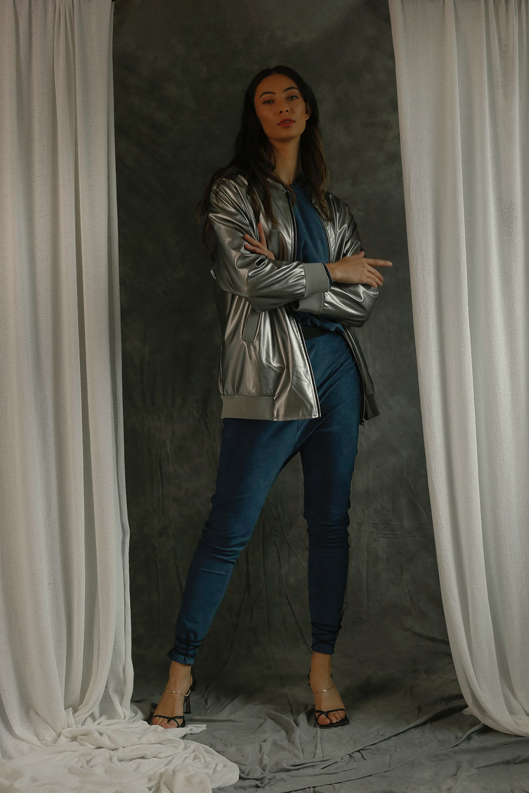 Blue Denim Slouch Pants - FINAL SALE