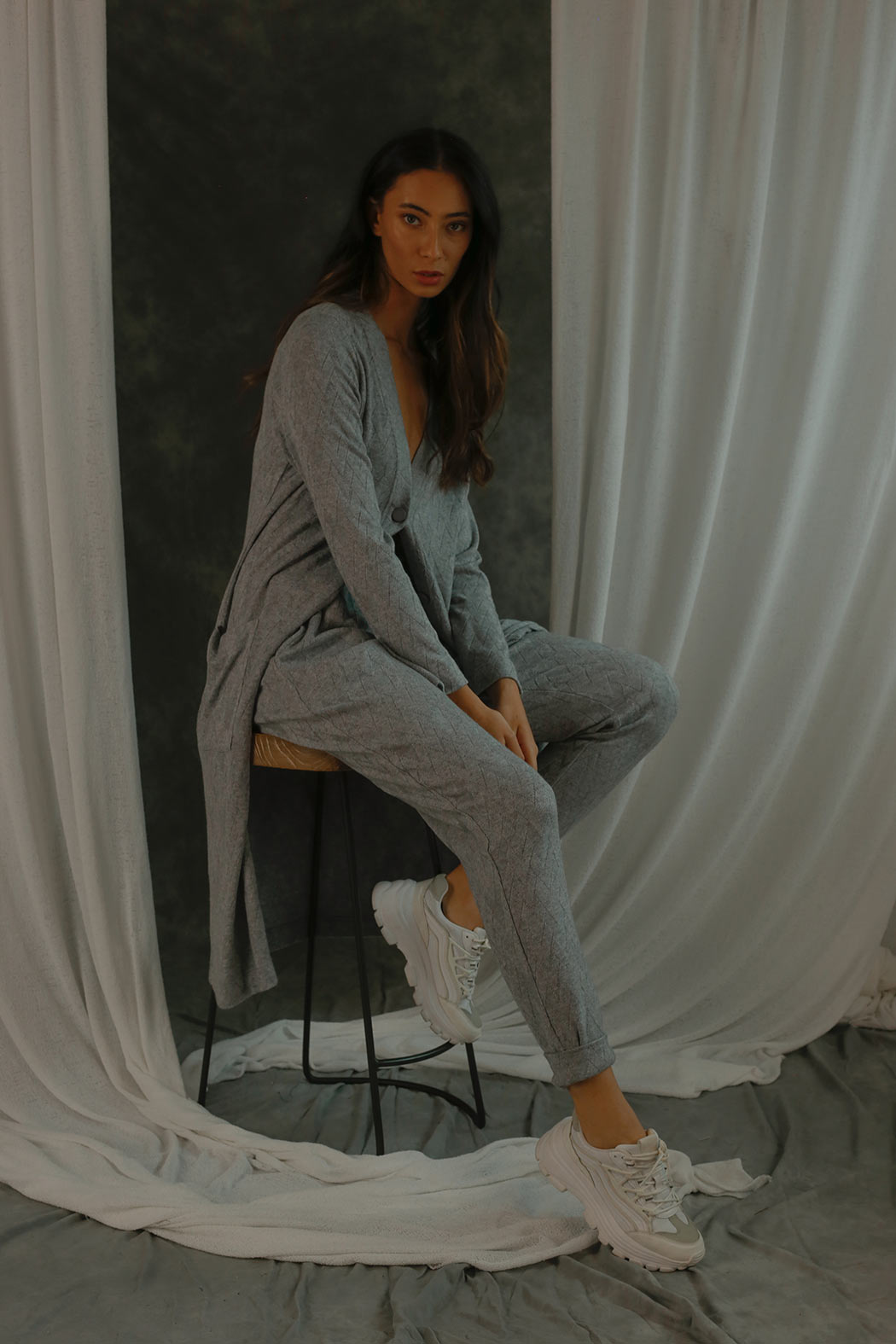 Grey Luxury Sleek Cardi - FINAL SALE