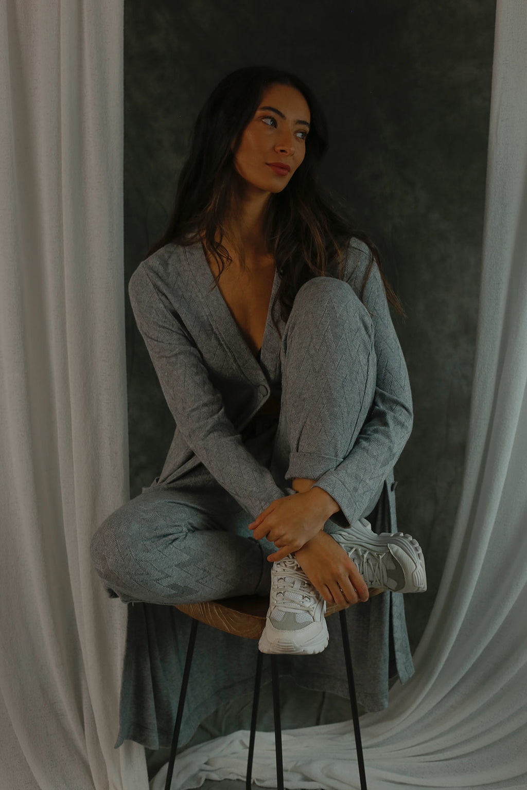 Grey Diamond Woolly Lounge Pant - FINAL SALE