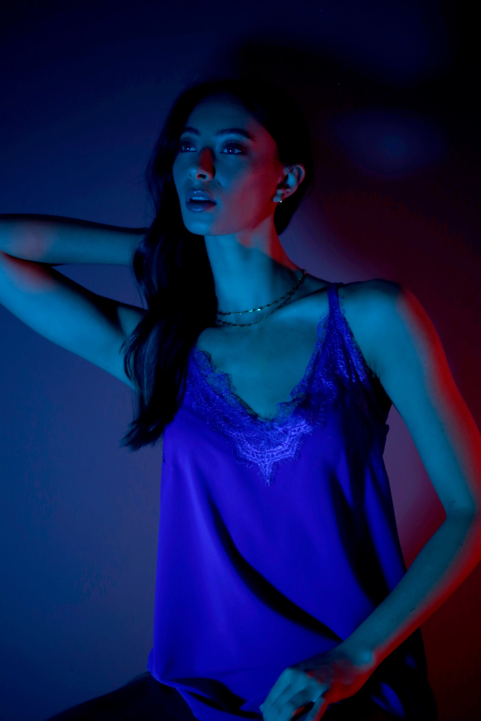 Cobalt Soft Touch Lace Cami - FINAL SALE
