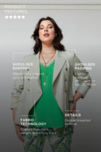 Mint Pinstripe Sisca Blazer - Sale