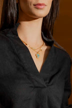 Black Luxury Linen Blogger Shirt