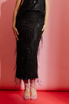 Sequin Tassle Skirt