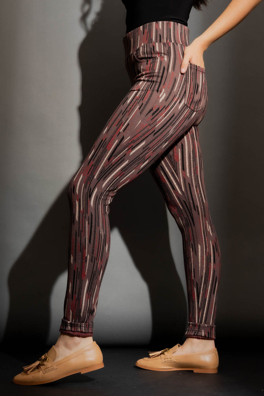 Mocha High Waist Zip Pant