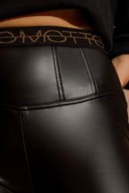 Black Croc Coated Miracle Pant